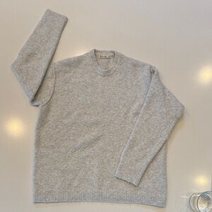 Marine Layer Light Gray Crewneck Sweater